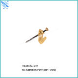 Classic Brass Plated Wall Picture Hooks (311)