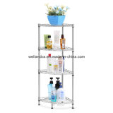 Multi-Functional DIY Adjustable 4 Tiers Wire Shelving Household Metal Corner Rack Shelf