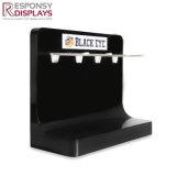 Customized Counter Acrylic Display Stand Eye Lens Rack with 4 Double-Hooks
