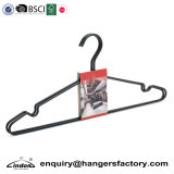 Powder Sprayed Process Matt Black Metal Clothes Hanger