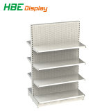 Metal Supermarket Shelf with Round End Unit