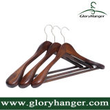 Luxury Wooden Suit Hanger with Square Anti Skid Bar