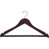 Mahogany Durable Wooden Hanger with Rubber Teeth