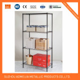 4 Tier Black Wire Display Stand Shelving