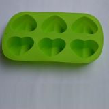 6 Cavities Non-Stick Silicone Baking Mold for Cup Cakes Mini Cakes Chocolate
