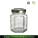 Hexagon Glass Jar Bottle for Candle Holder and Storage Decor
