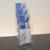 Transparent Acrylic Brochure Holders with Four Tiers