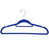 High Quality Velvet Household Plastic Clothes Hanger Wholesale