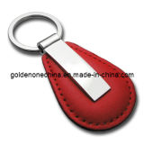 Classic Style Blank PU Leather Keyring