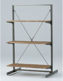 3 Shelfs Wooden Iron Rack for Display