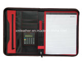 Economic Imitation Leather Portfolio Folder with Calculator
