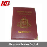 Grain Leatherette Certificate Folder A4 Size Customized Logo