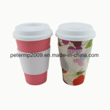 14oz 400ml Biodegradable Plastic Eco Friendly Non-Disposable Coffee Cups with Lid