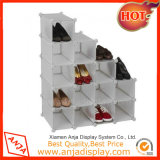 Wooden Cube Shoe Display Rack