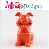 Wholesale Red Pottery Cool Dog Coin Money Bank