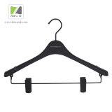 Black Anti-Slip Plastic Top / Bottom Hanger for Clothes