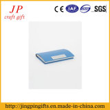 The Blue Business Card Holder with a Metal Tag
