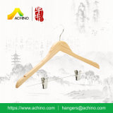 Bamboo Clothes Hanger with Clips