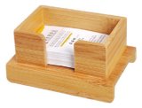 Bamboo Business Card Display Stand Holders