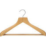 Customized Flat Head Suit Hanger with Anti-Slip Bar