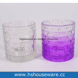 Colorful Weaving Design Glass Candle Holders