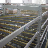 Flow Through Gravity Rolling Racking for Warehouse