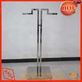 Portable Stainless Steel Garment Display Stand Clothes Hanging Rack