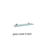 Hot Sales Style Wall Mounted Zinc Alloy Glass Shelf Chrome Finish 21803