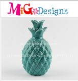 Ceramic Decoration Dark Blue Pineapple Shaped Money Bank