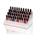 Clear Acrylic Counter Shelves for Nail Polish, PDQ Cosmetic Display