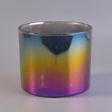Electroplating Candle Holder Glass with Shiny Colors