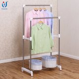 Double Pole Clothes and Shoes Hanger Stand
