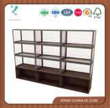 Triple Wall Display Fixture with 12 Shelves