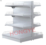 Korean Style Supermarket Shelf with Wire Mesh Stopper (OW-A07)