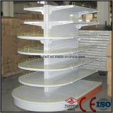 1000*450*1350mm Double Side Punched Back Board Supermarket Shelf From Yuanda