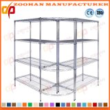 Adjustable Chrome Corner Unit Wire Shelving Racking Storage Shelves (Zhw120)