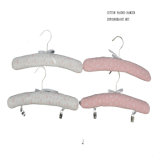 Padded Cotton Cute Baby Clothes Hanger, Kid Chilidren Clip Hanger for Coat