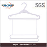 Simple Plastic Frame Hanger with Plastic Hook for Baby Cloth