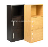 New Style Three Layers and Two Doors Wood Bookcase/Bookshelf