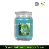 Scented Wax Filled Glass Jar Candle with Glass Lid