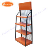 Floor Standing Metal Exhibition 2 Tiers Engine Oil Display Rack