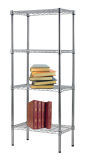 Chrome Metal Rectangle Wire Home Sundries Rack (LD7535150A4C)