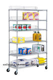 Metro Store Heavy Duty Industrial Chrome Wire Shelving with Ledge