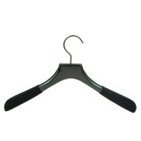 Luxury Velvet Flocking Wooden Coat Hanger, High End Top Clothes Hanger