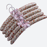 Chinese Style Brocade Satin Padded Cloth Hangers at Factory Price