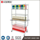 Modern Adjustable Chrome Metal Office Storage Rack for File