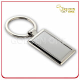 Promotion Gift Pearl Plated Rectangle Metal Key Chain