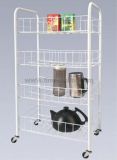 Chrome 4 Tiers Steel Kitchen Storage Rack Sr-B003