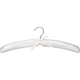 Good Quality White Satin Silk Clothes Hanger with Sponge