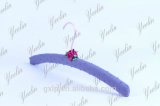 Lipu Satin Padded Hanger Stuck with Small Flowers (YLFBCV010W-1)